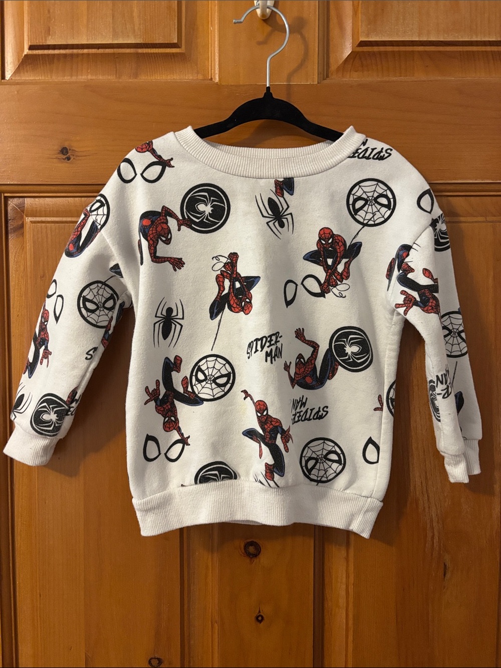 Marvel White & Red Spider-Man Kids Sweatshirt